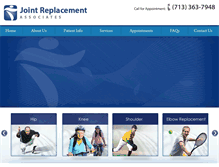 Tablet Screenshot of jointreplacementassociates.com
